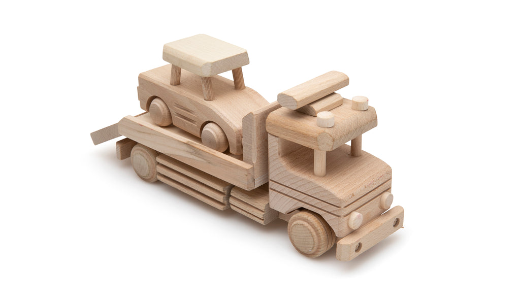 Wooden Toy Transporter & Car